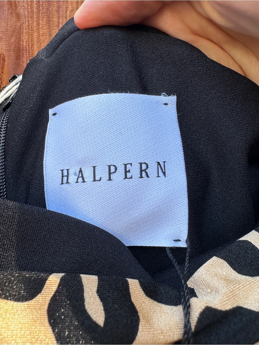 Halpern leopard jumpsuit - Picture 8 of 12